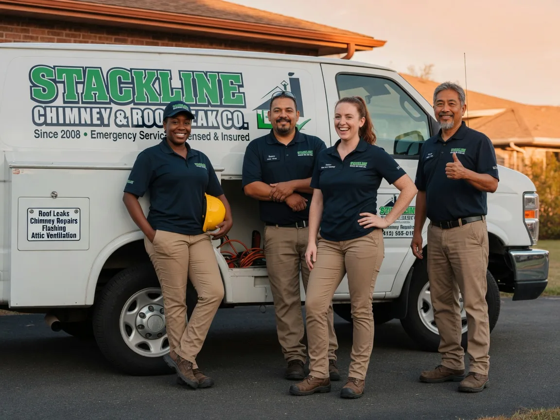 Chimney flashing repair company in Jermyn, TX